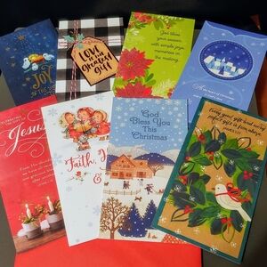 Lot of 8 Dayspring Christian Christmas Money Gift Cards